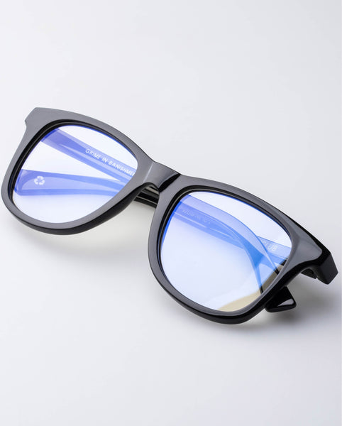 The Book Club 'Grime In Banishment' Blue Light Reading Glasses - Black | PRESENCE Paris