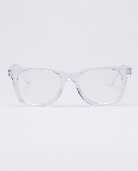 The Book Club 'Grime In Banishment' Blue Light Reading Glasses - Cellophane | PRESENCE Paris