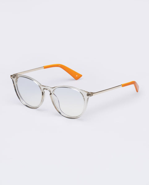 The Book Club 'Night Team Crazy For' Blue Light Reading Glasses - Grey Hi-Vis | PRESENCE Paris