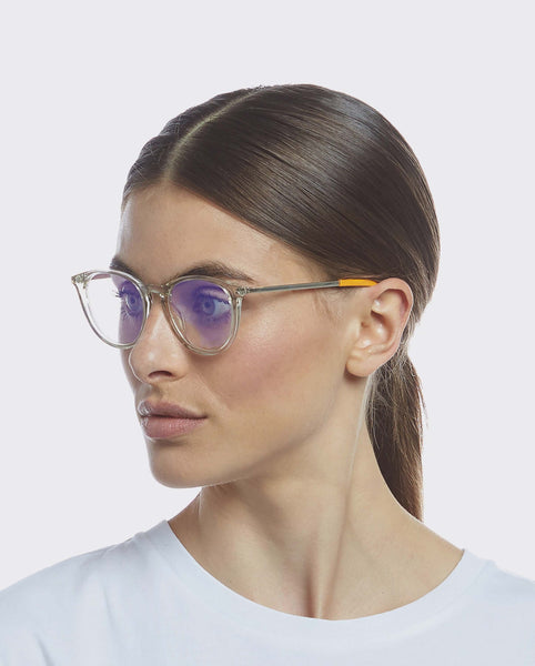The Book Club 'Night Team Crazy For' Blue Light Reading Glasses - Grey Hi-Vis | PRESENCE Paris