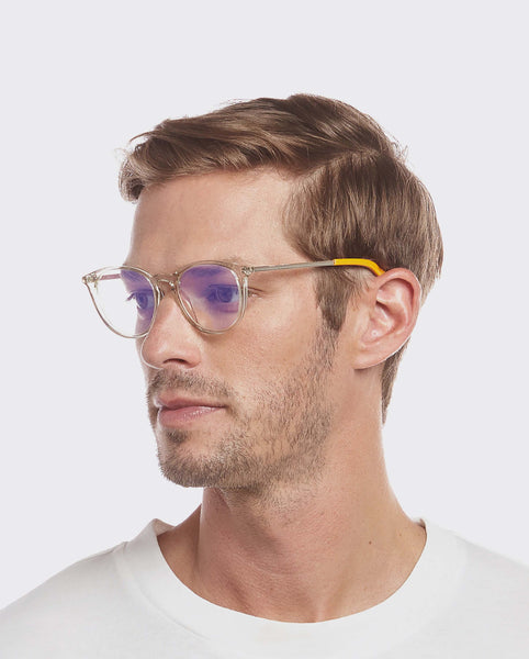 The Book Club 'Night Team Crazy For' Blue Light Reading Glasses - Grey Hi-Vis | PRESENCE Paris