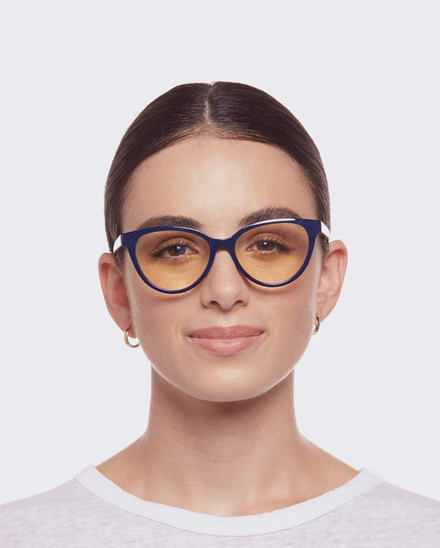 The Book Club 'The Art Of Snore' Blue Light Reading Glasses - Navy | PRESENCE Paris