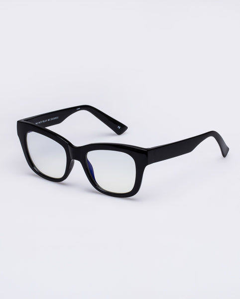 The Book Club 'The Hate Relax Me' Blue Light Reading Glasses - Black | PRESENCE Paris