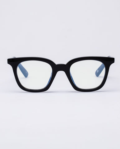 The Book Club 'The Snatcher In Black Tie' Blue Light Reading Glasses - Black Marker | PRESENCE Paris