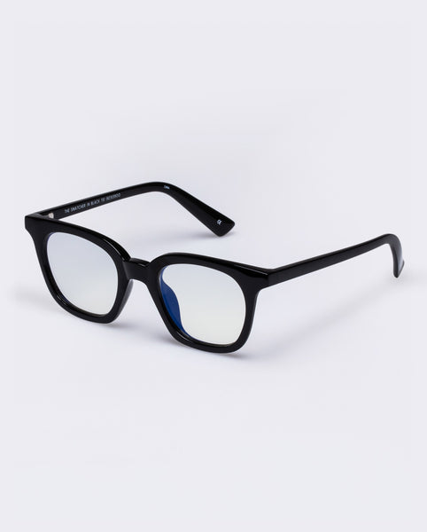 The Book Club 'The Snatcher In Black Tie' Blue Light Reading Glasses - Black Marker | PRESENCE Paris