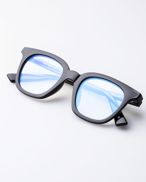 The Book Club 'The Snatcher In Black Tie' Blue Light Reading Glasses - Black Marker | PRESENCE Paris