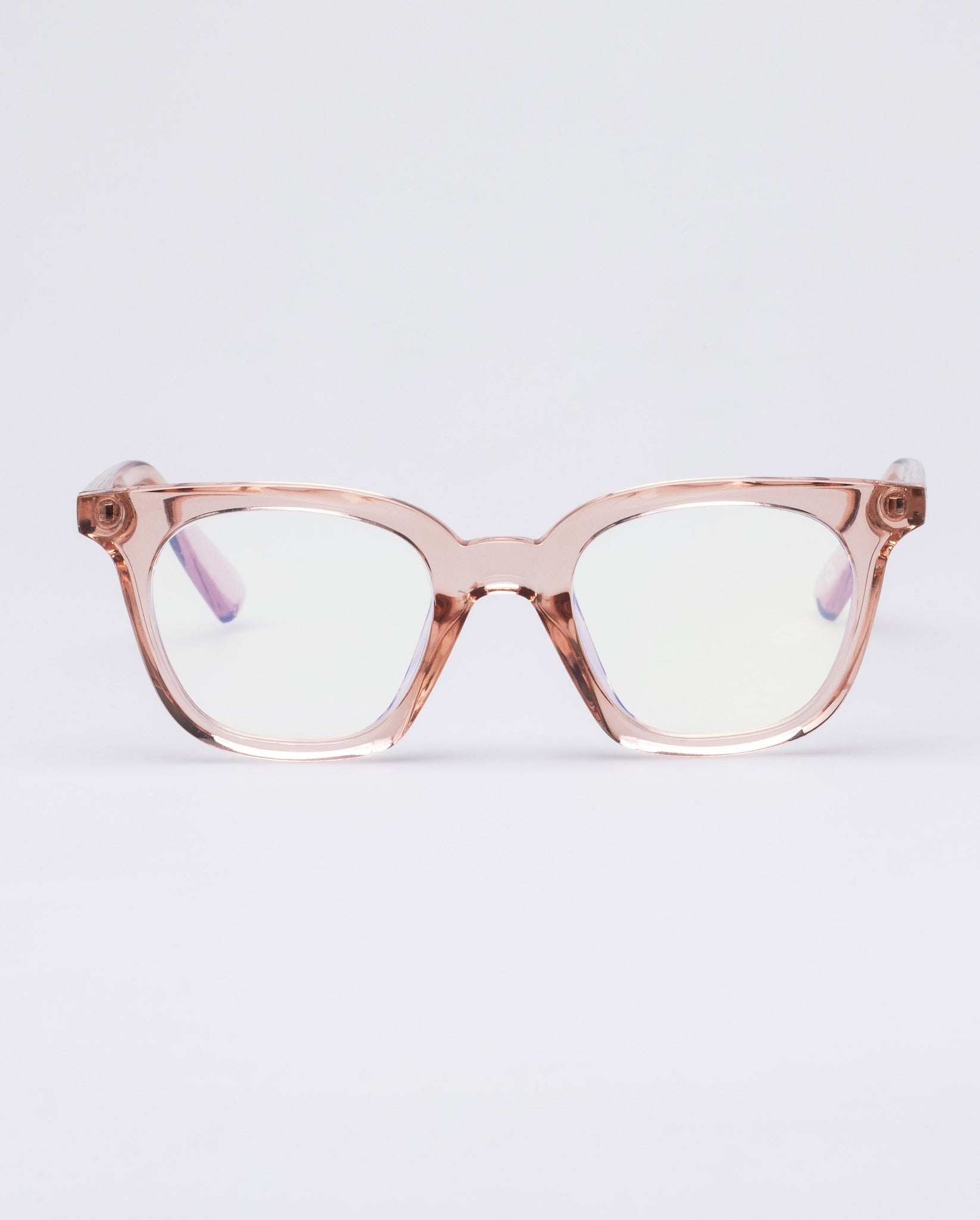 The Book Club 'The Snatcher In Black Tie' Blue Light Reading Glasses - Blush | PRESENCE Paris