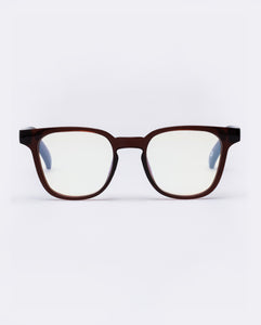 The Book Club 'Twelve Hungry Bens' Blue Light Reading Glasses - Crystal Bourbon | PRESENCE Paris