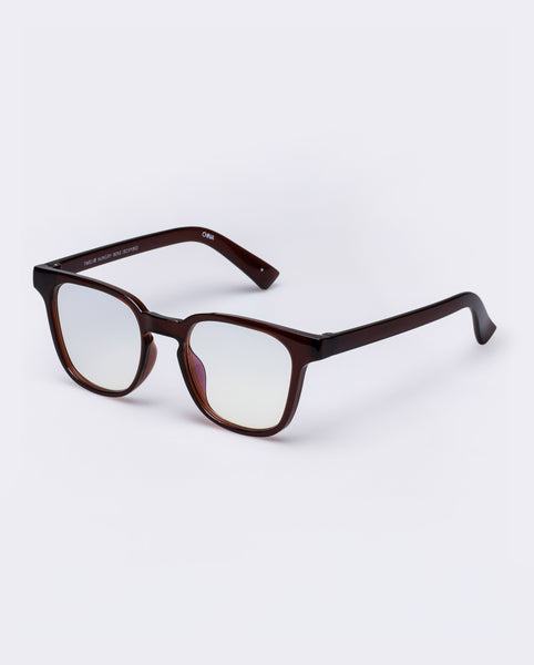 The Book Club 'Twelve Hungry Bens' Blue Light Reading Glasses - Crystal Bourbon | PRESENCE Paris