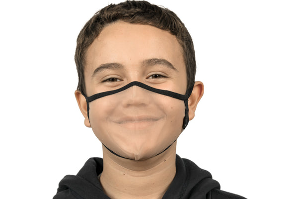 XULA Unisex Black - Reusable Transparent Mask with Black Trim - PresenceConcept.com