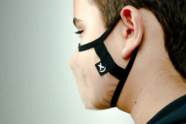 XULA Unisex Black - Reusable Transparent Mask with Black Trim - PresenceConcept.com