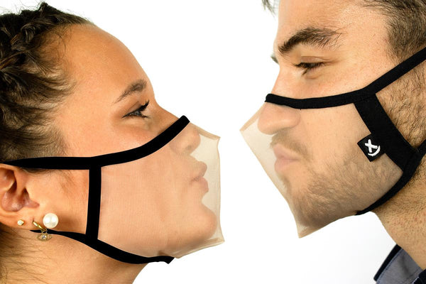 XULA Unisex Black - Reusable Transparent Mask with Black Trim - PresenceConcept.com