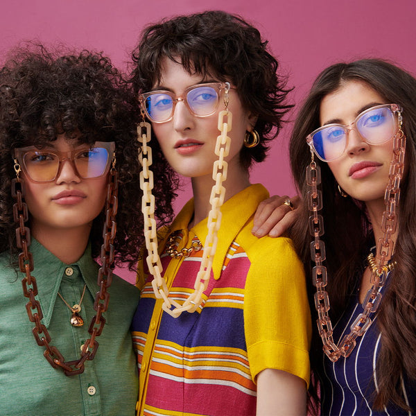 The Book Club "Spittle Swimmin'" Cat-Eye Blue Light Reading Glasses - Floss Pink