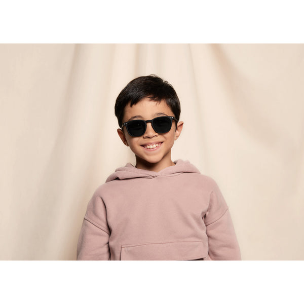 IZIPIZI #E SUN JUNIOR (Children 5-10 Years) Black Kids Sunglasses