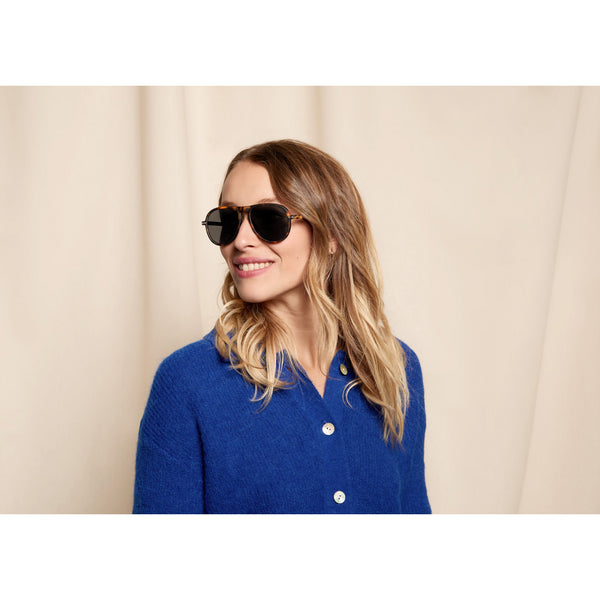 IZIPIZI #I SUN Tortoise Green Lenses
