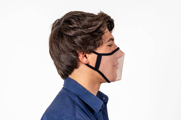 XULA Unisex Black - Reusable Transparent Mask with Black Trim - PresenceConcept.com
